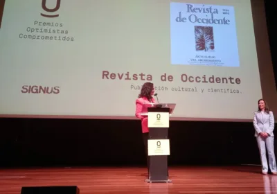 Entrega del Premio Optimistas Comprometidos a Revista de Occidente